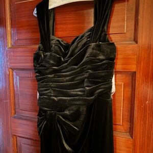 Azazie Genesis Black Velvet Dress